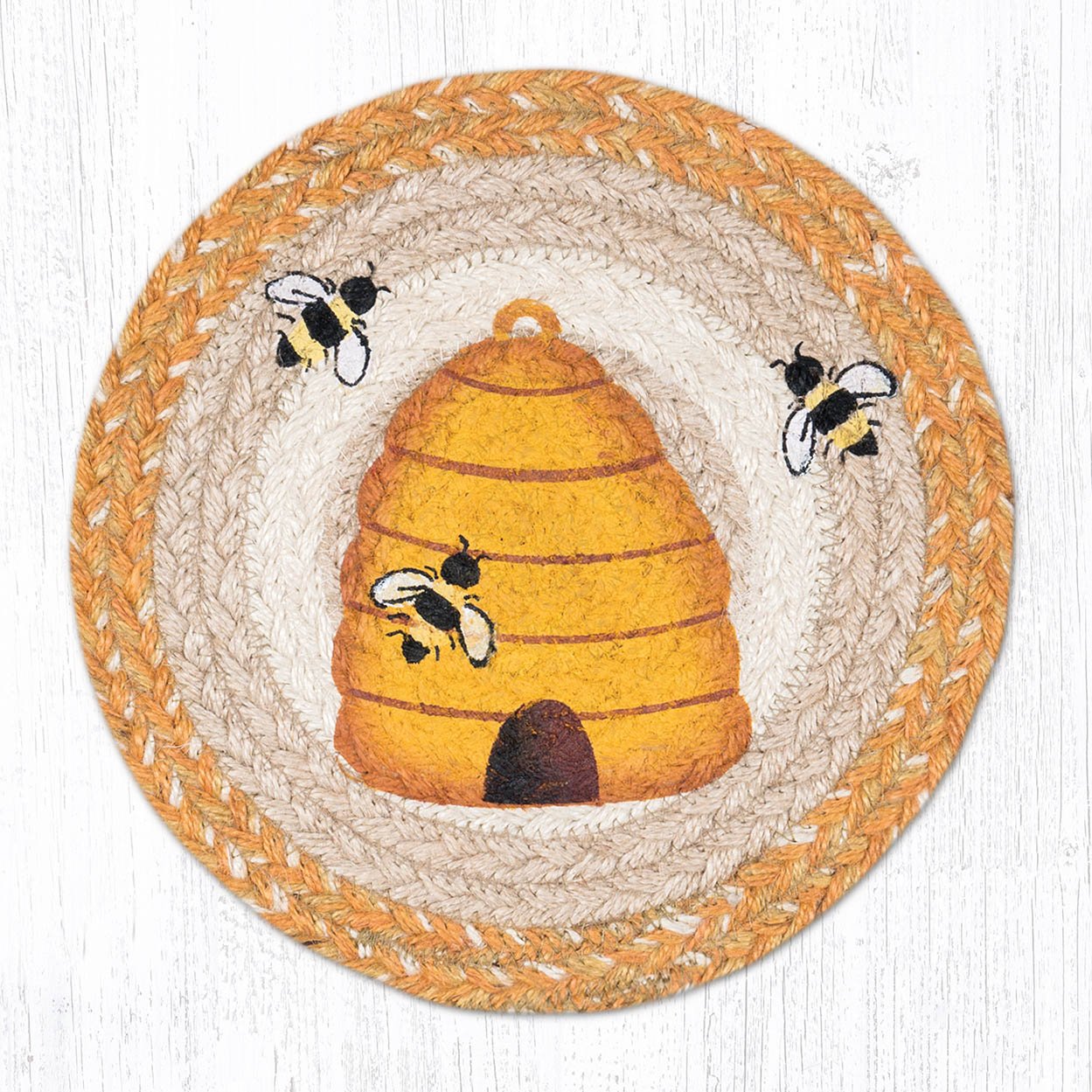 Bee Hive CLM1210015R Round Area Rug