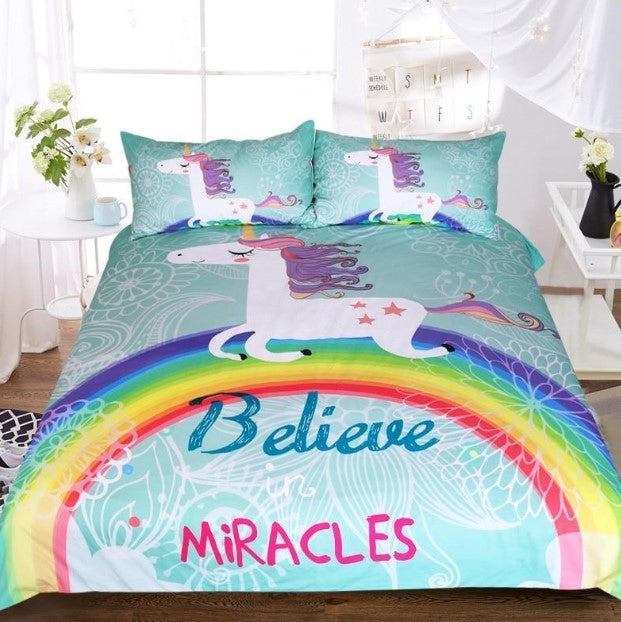 Believe Miracles Unicorn CLT1112005T Bedding Sets
