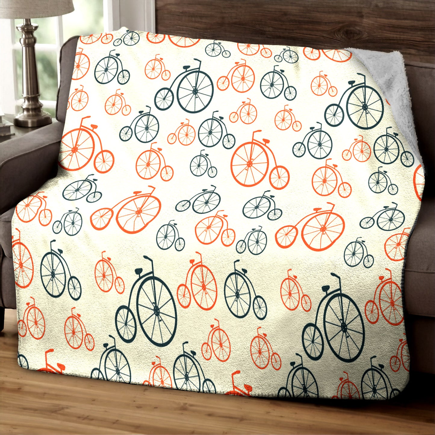 Bicycle HM290807TT Sherpa Fleece Blanket