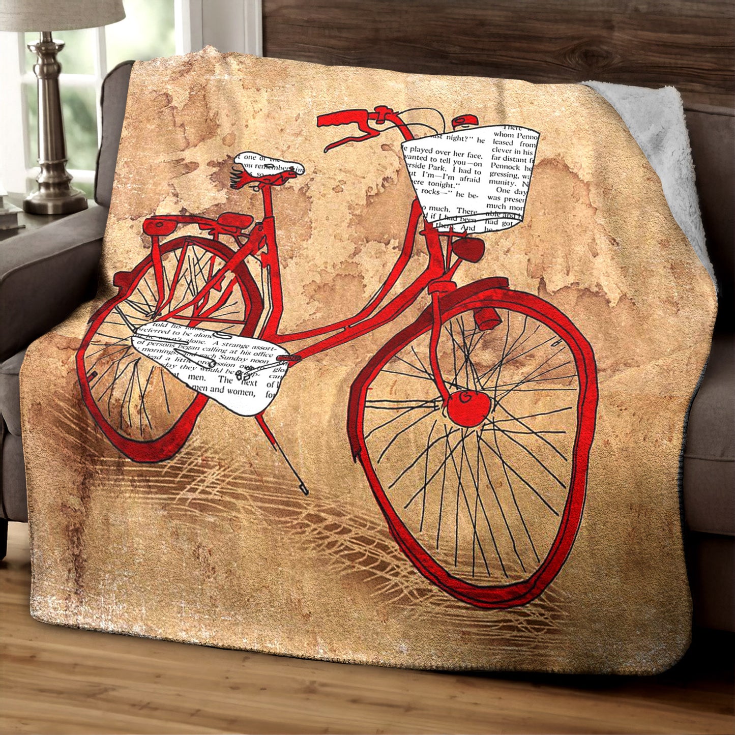 Bicycle HT220803TT Sherpa Fleece Blanket