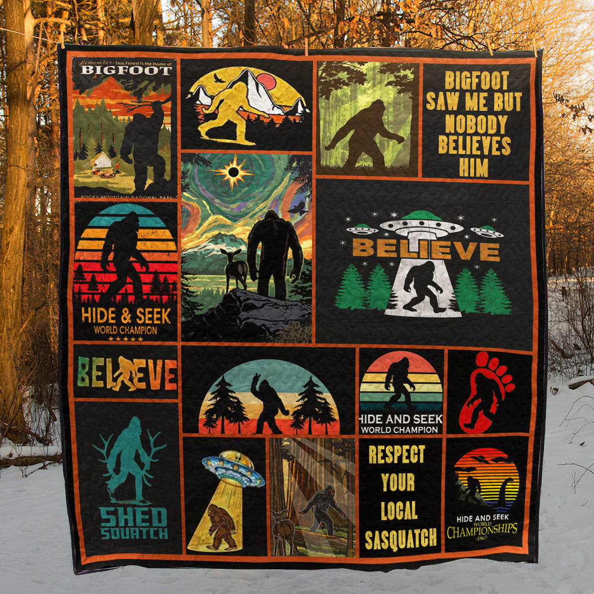 Bigfoot CL01110044MDQ Quilt Blanket