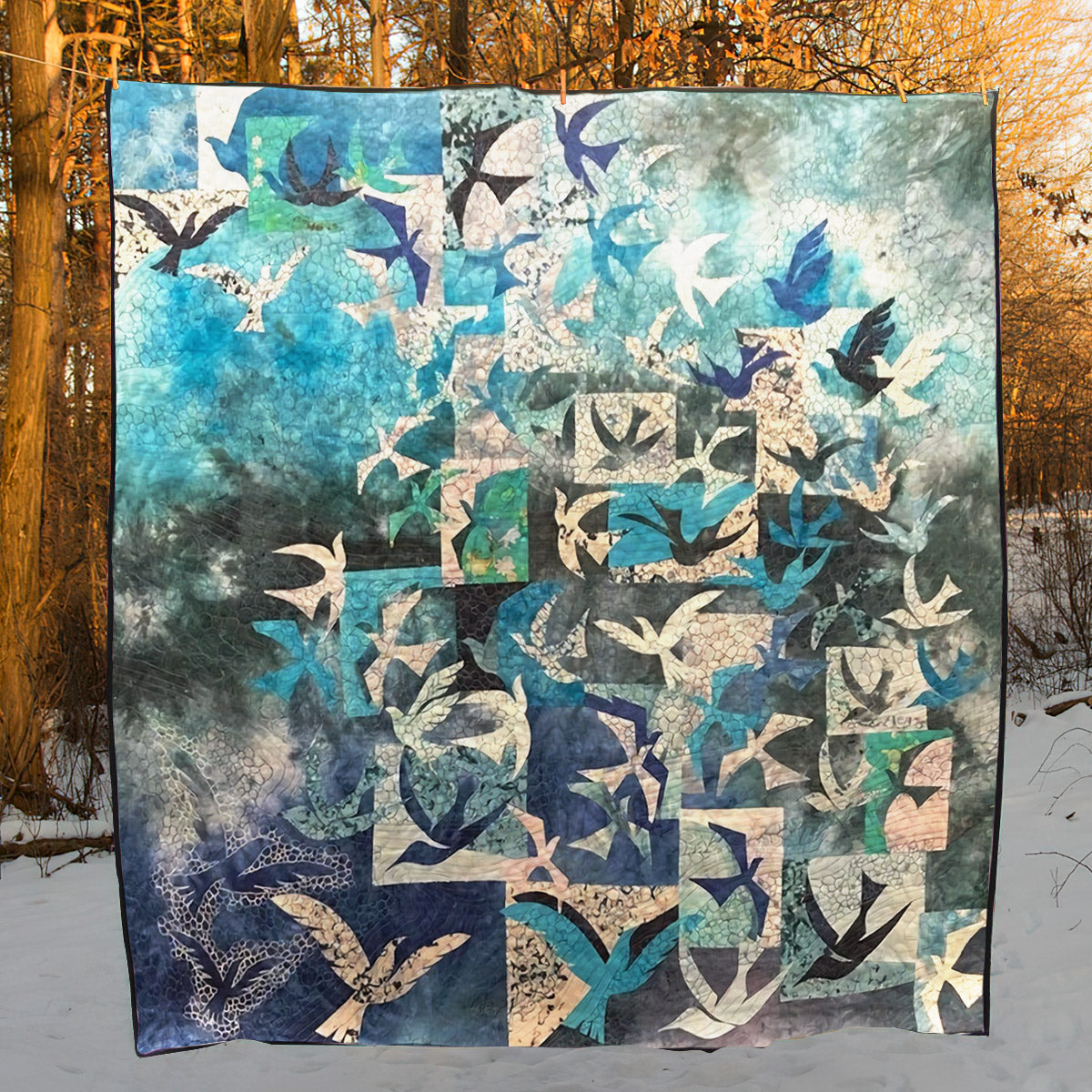 Bird CLA08110089Q Quilt Blanket