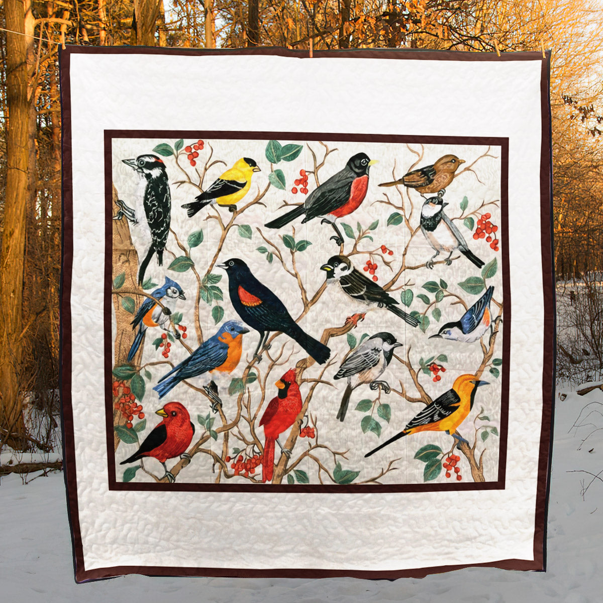 Bird CLA1410078Q Quilt Blanket