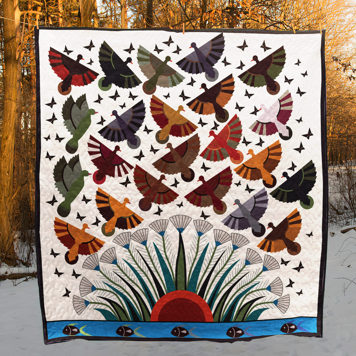 Bird CLA290610 Quilt Blanket
