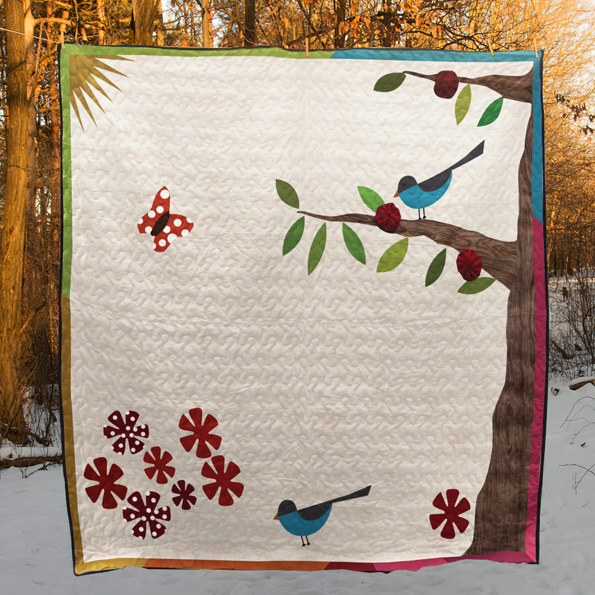 Bird CLM2211067 Quilt Blanket