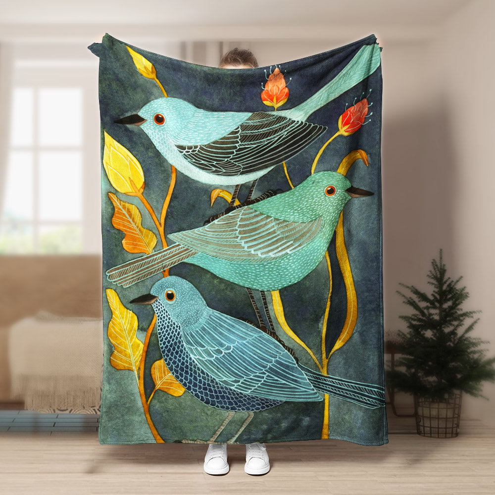 Bird DD150808F Sherpa Fleece Blanket