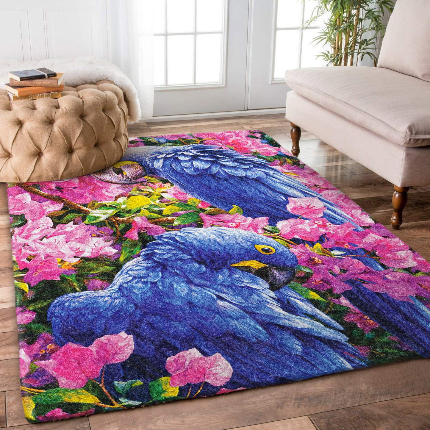 Bird Parrot Flower DV3110032R Rug