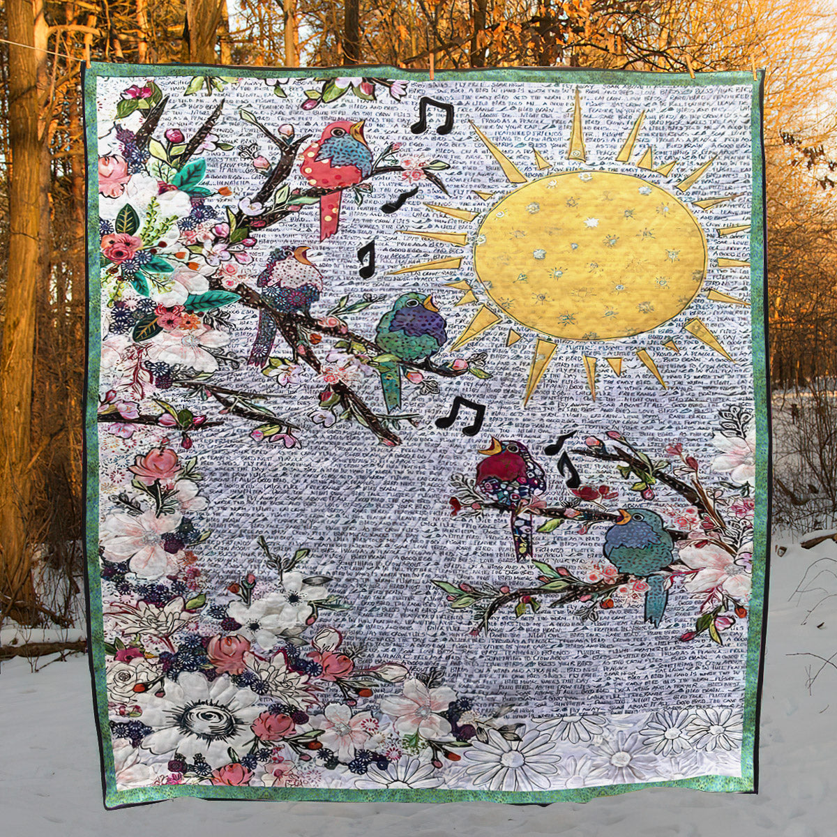 Birds CL120614 Quilt Blanket