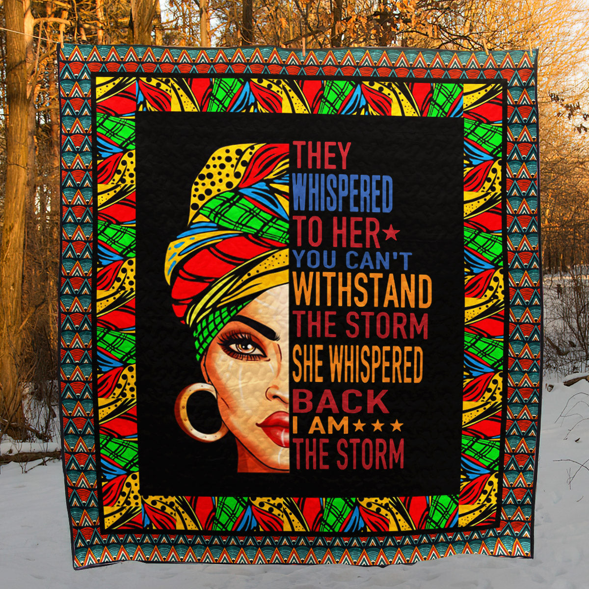 Black Women NG170705B TBG Quilt Blanket