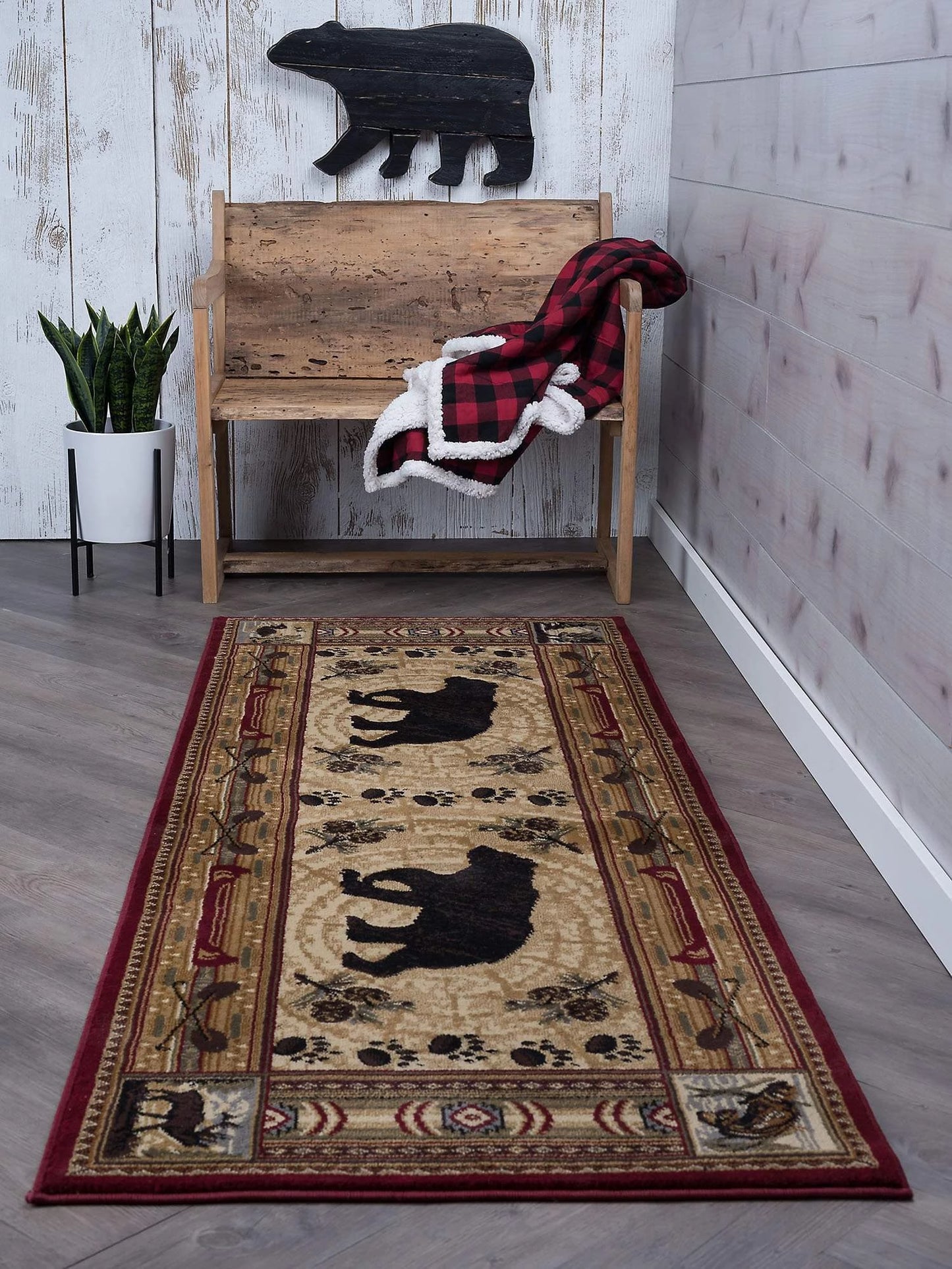 Black Bear CLM160919N Runner Rug