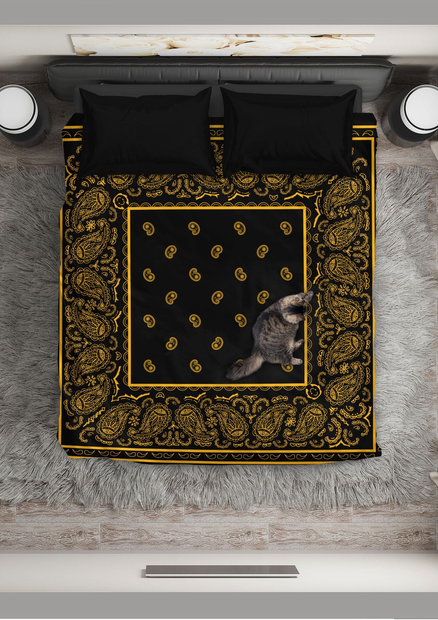 Black Gold Bandana CLM1710051B Bedding Sets