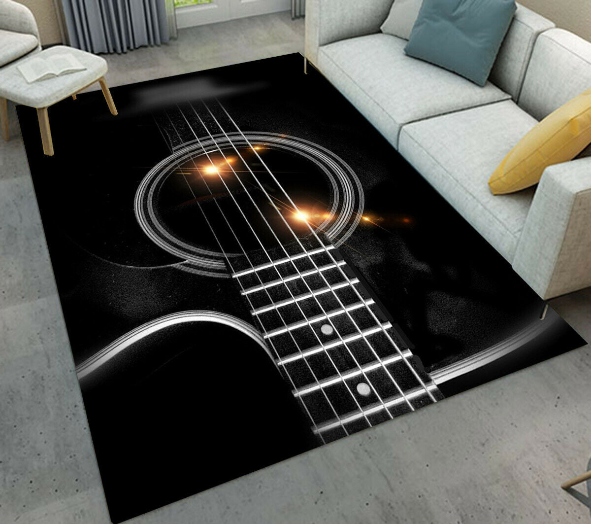 Black Guitar CLM2509017M Rug