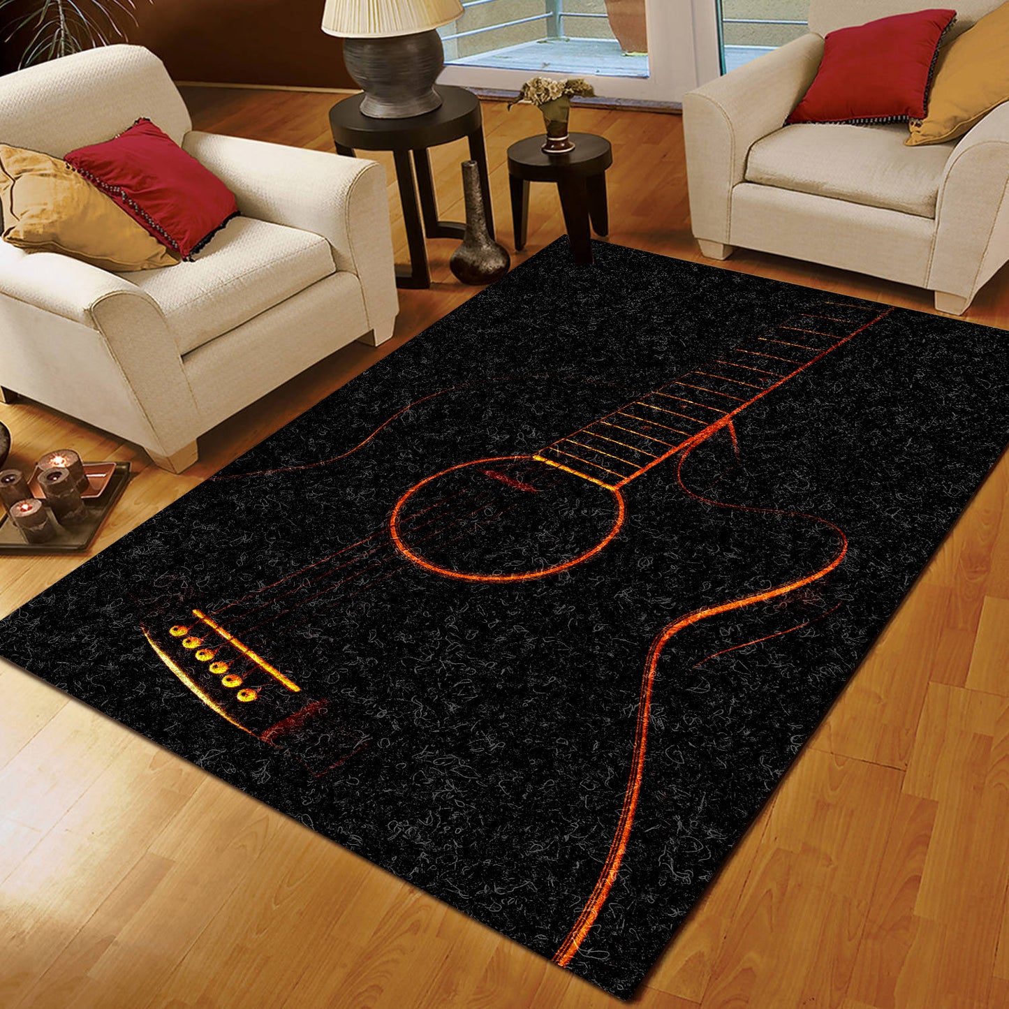 Black Guitar CLM280707M Rug