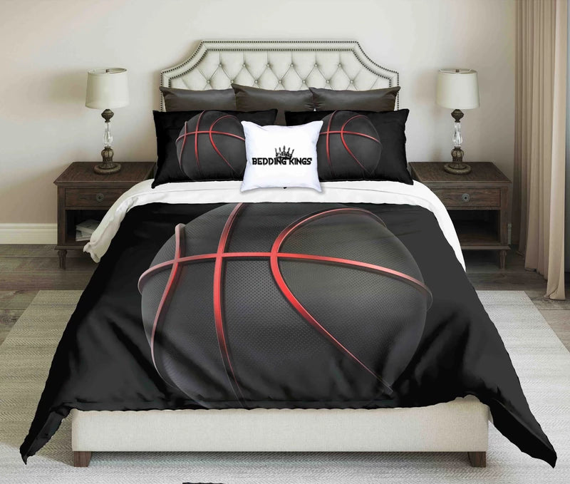 Black Red Basketball CLM1410030B Bedding Sets