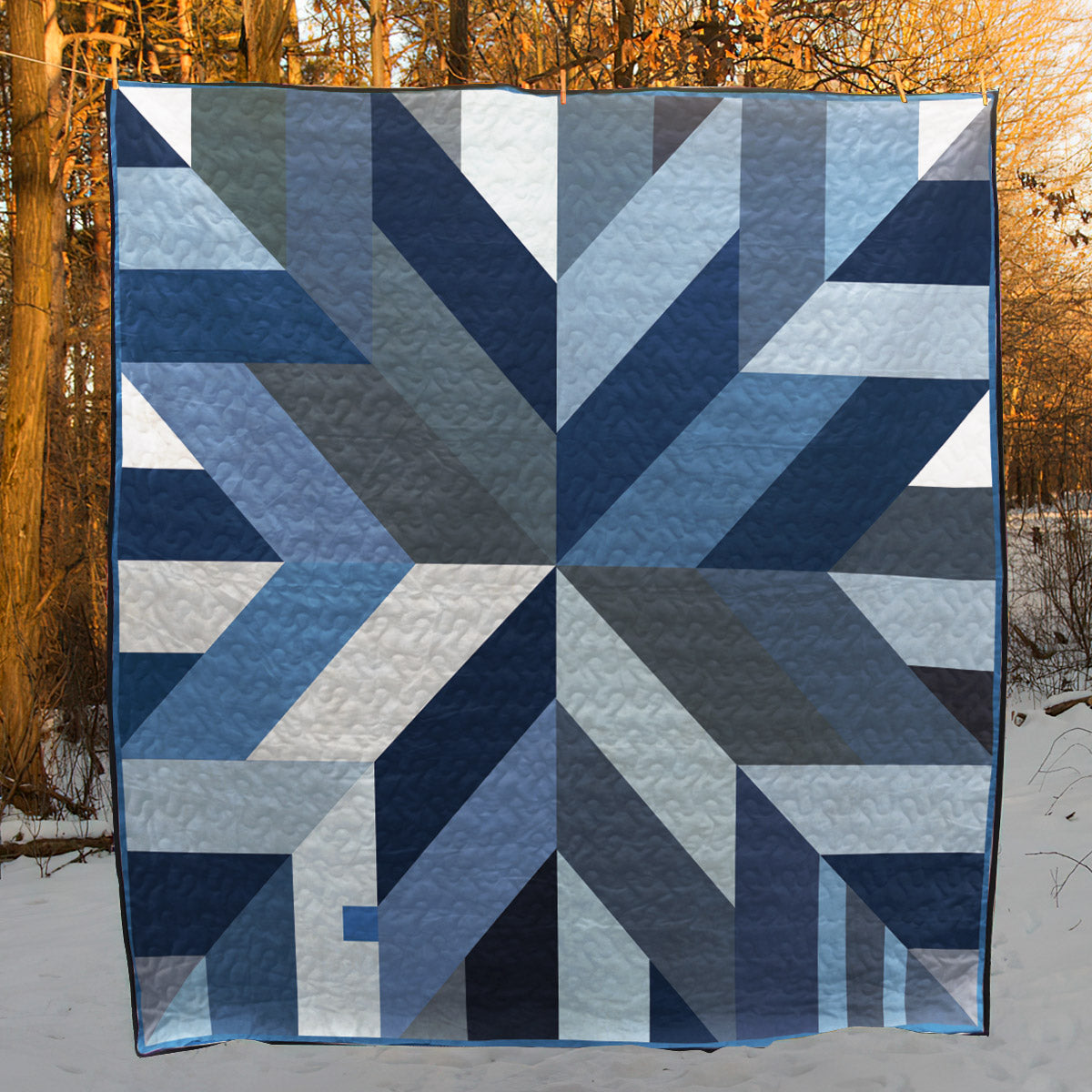 Blue Giant Denim CLT2510041H Quilt Blanket