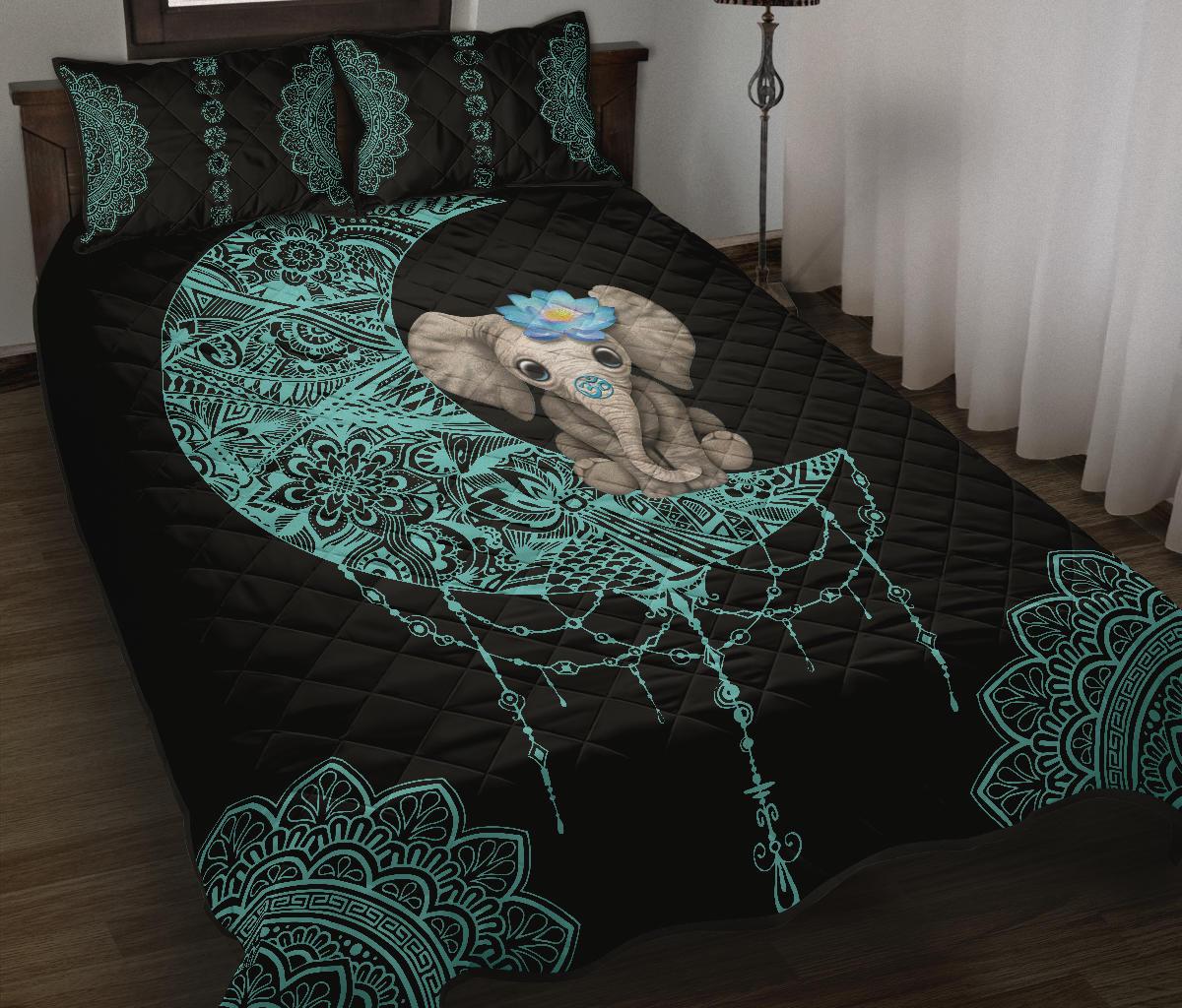 Blue Dreamcatcher Elephant CL07110039MDB Bedding Sets