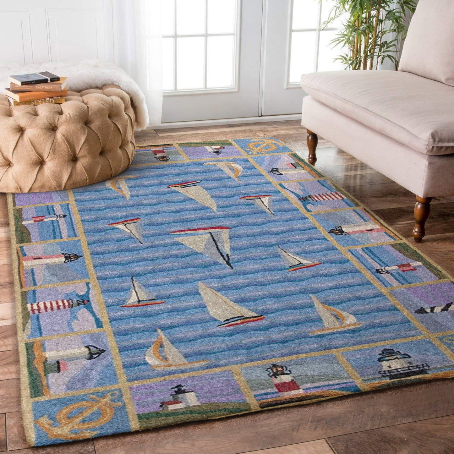 Blue Lighthouses HM0510031M Rug