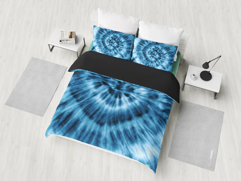 Blue Tie Dye Hippie Art CLH101063B Bedding Sets
