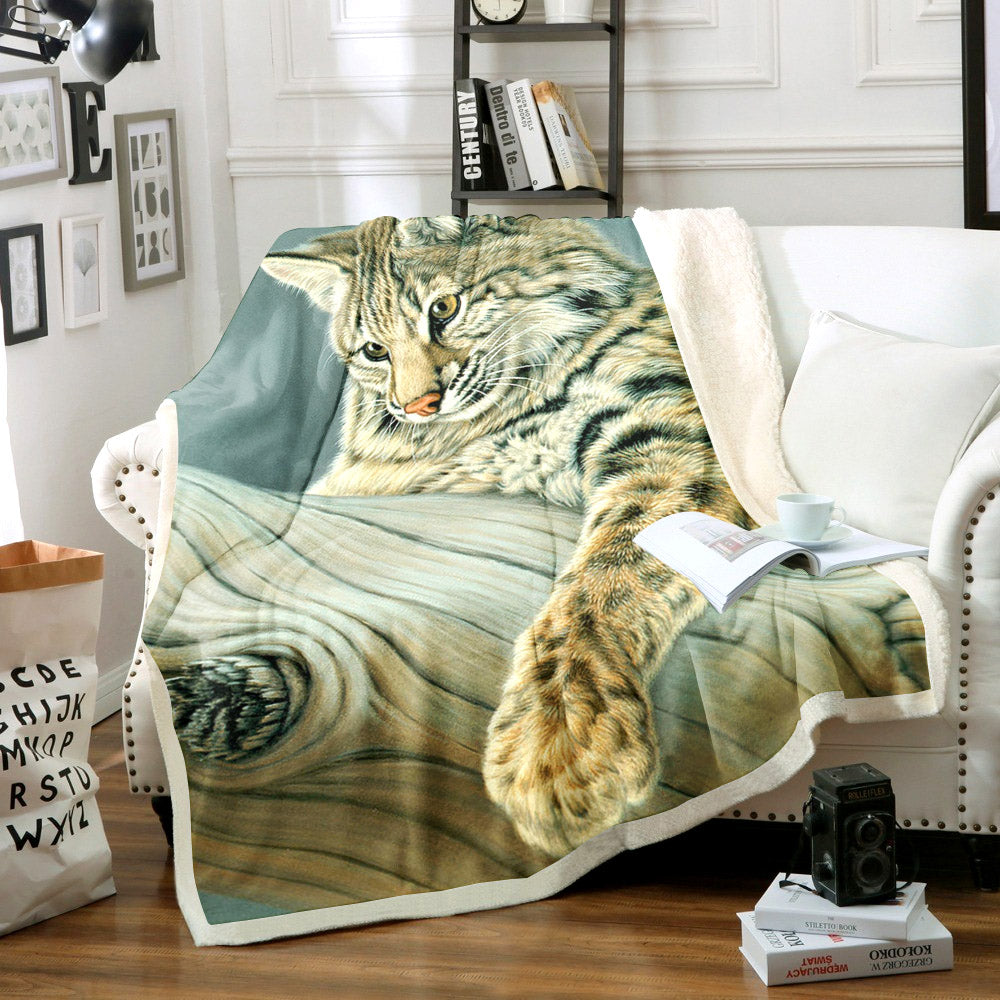 Bobcat HM1409013TT Sherpa Fleece Blanket