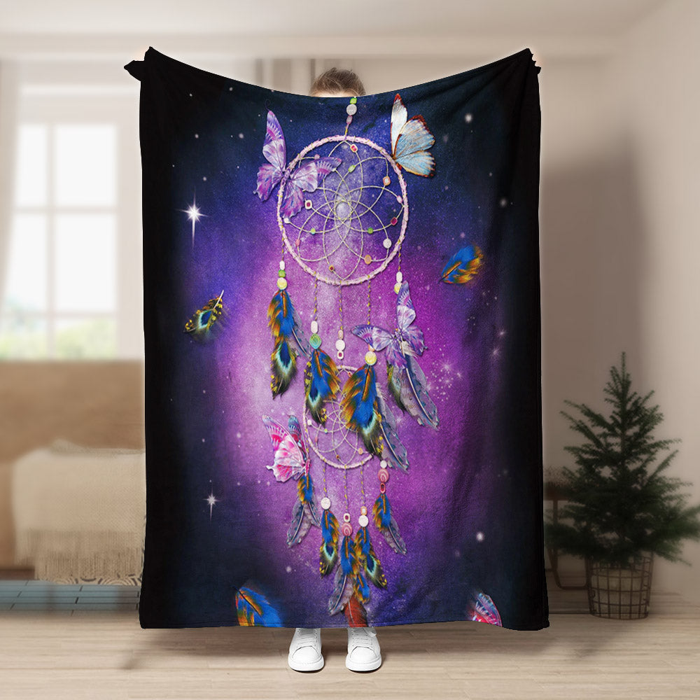 Bohemian Butterfly Dreamcatcher CLA21100297F Sherpa Fleece Blanket
