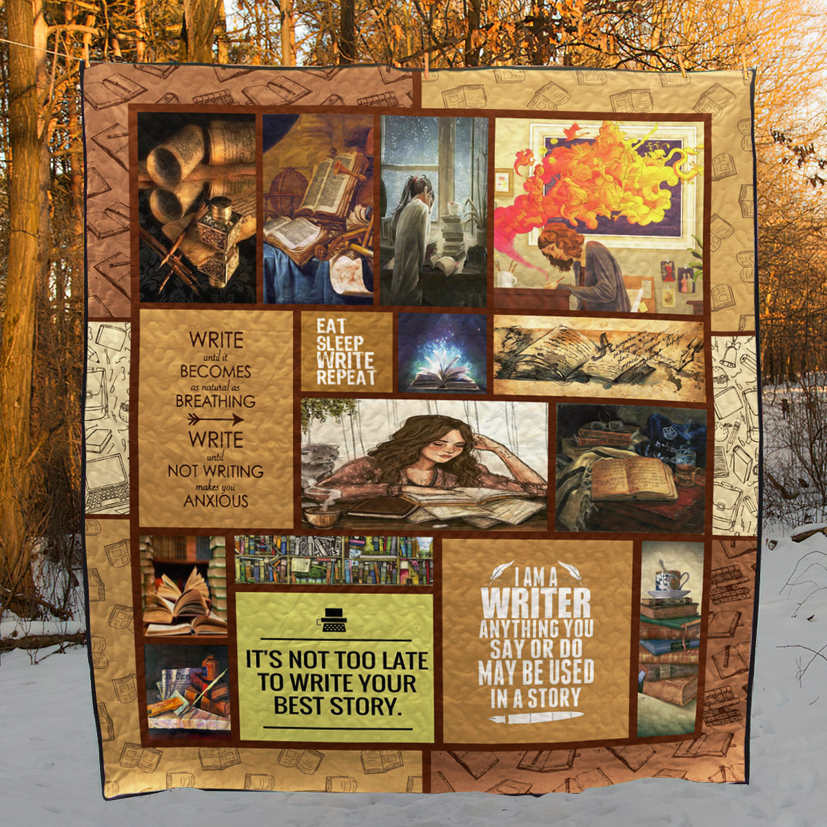 Book 3d CLH1611295Q Quilt Blanket