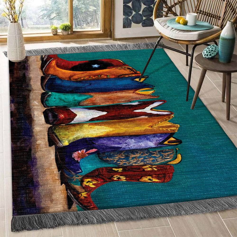 Boots Cowboy HT1710011F Decorative Floor-cloth