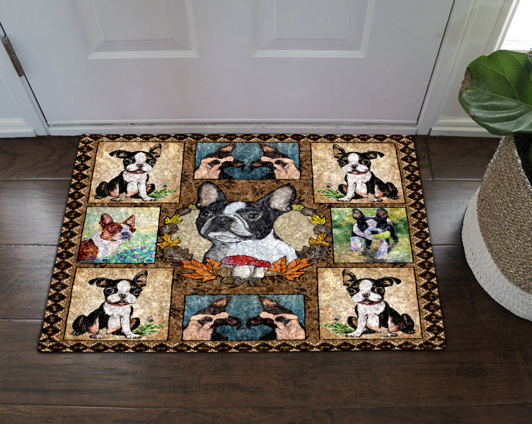 Boston Terrier CL31100087MDD Non-slip Door mats