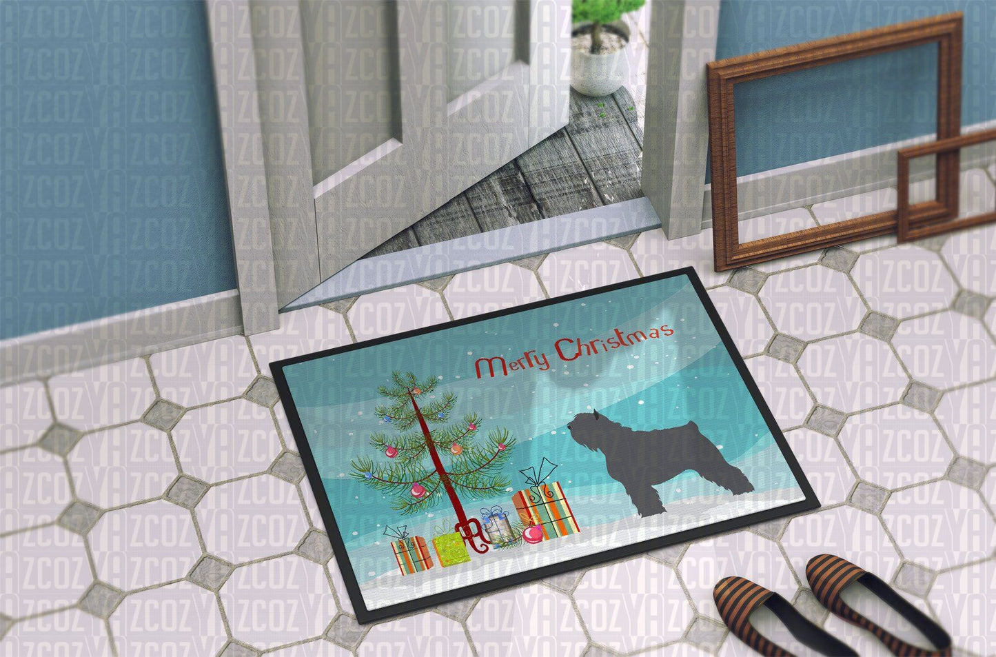 Bouvier Des Flandres Christmas CL21110069MDD Non-slip Door mats
