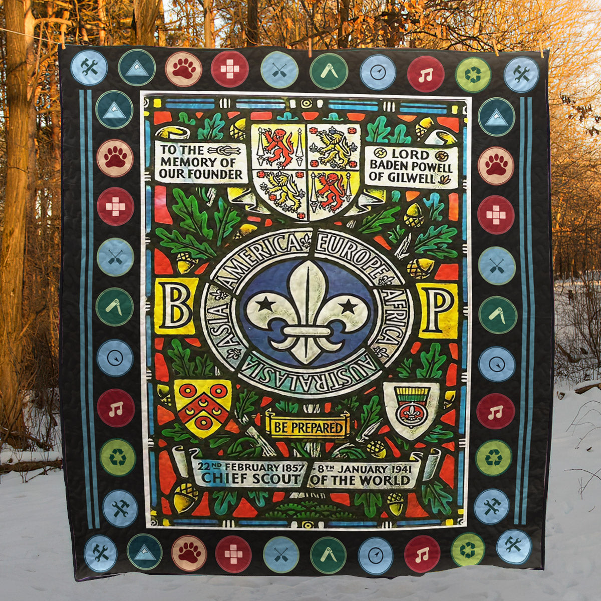 Boy Scout Memory CLA31100015Q Quilt Blanket