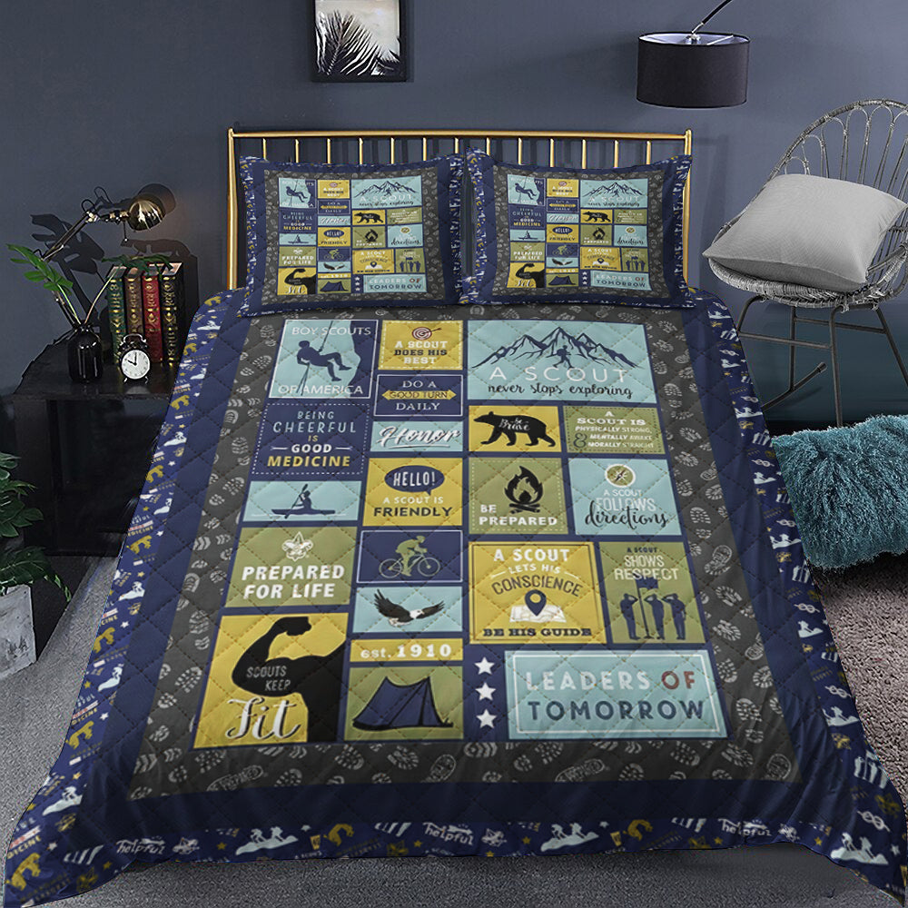 Boy Scouts Quilt Bedding Set MT2009006