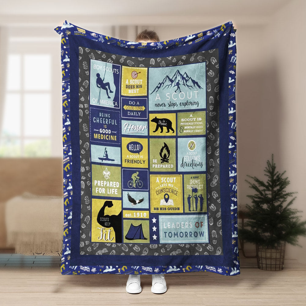Boy Scouts TN0809026TT Sherpa Fleece Blanket