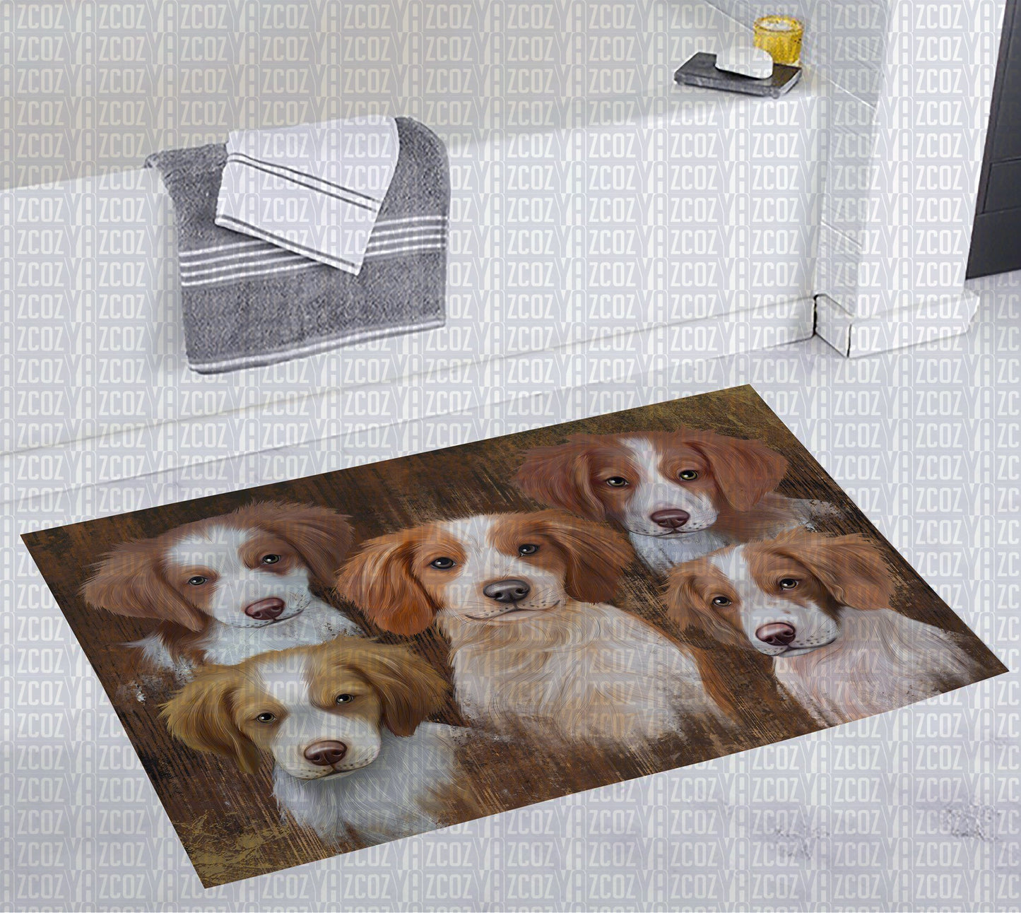 Brittany Spaniel CL20110553MDD Non-slip Door mats