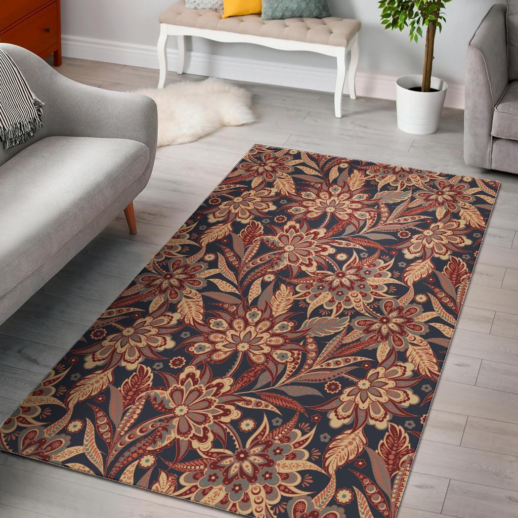 Brown Floral Bohemian CL17100171MDR Rug