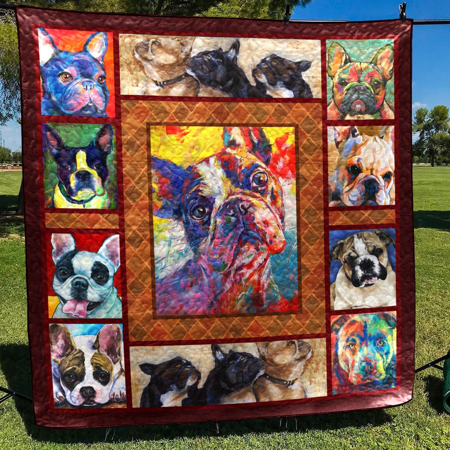 Bulldog Dog TD2809122 Quilt Blanket
