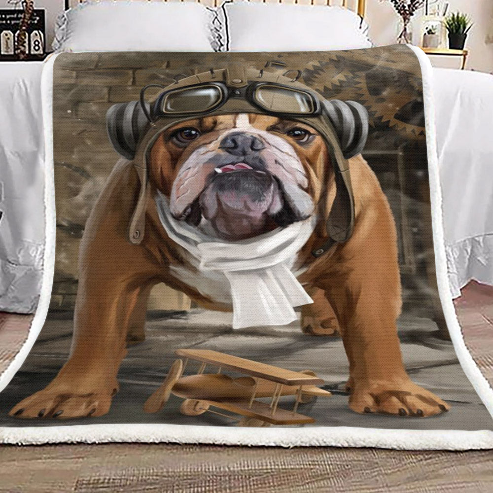 Bulldog CG1709021TT Sherpa Fleece Blanket
