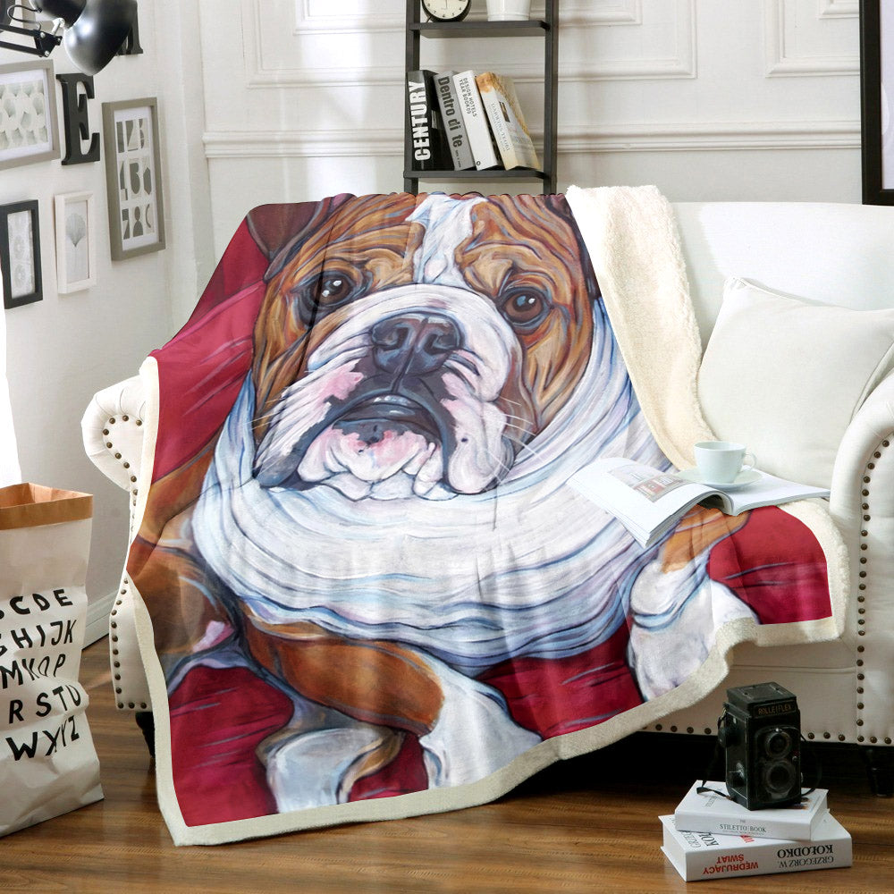 Bulldogs TT0211007TT Sherpa Fleece Blanket