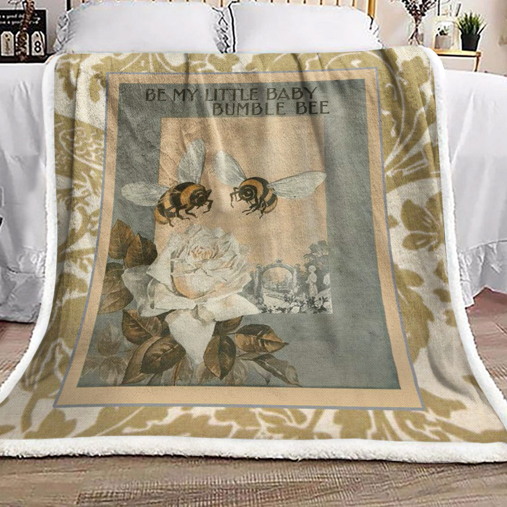 Bumblebee Rose HN3010038F Sherpa Fleece Blanket
