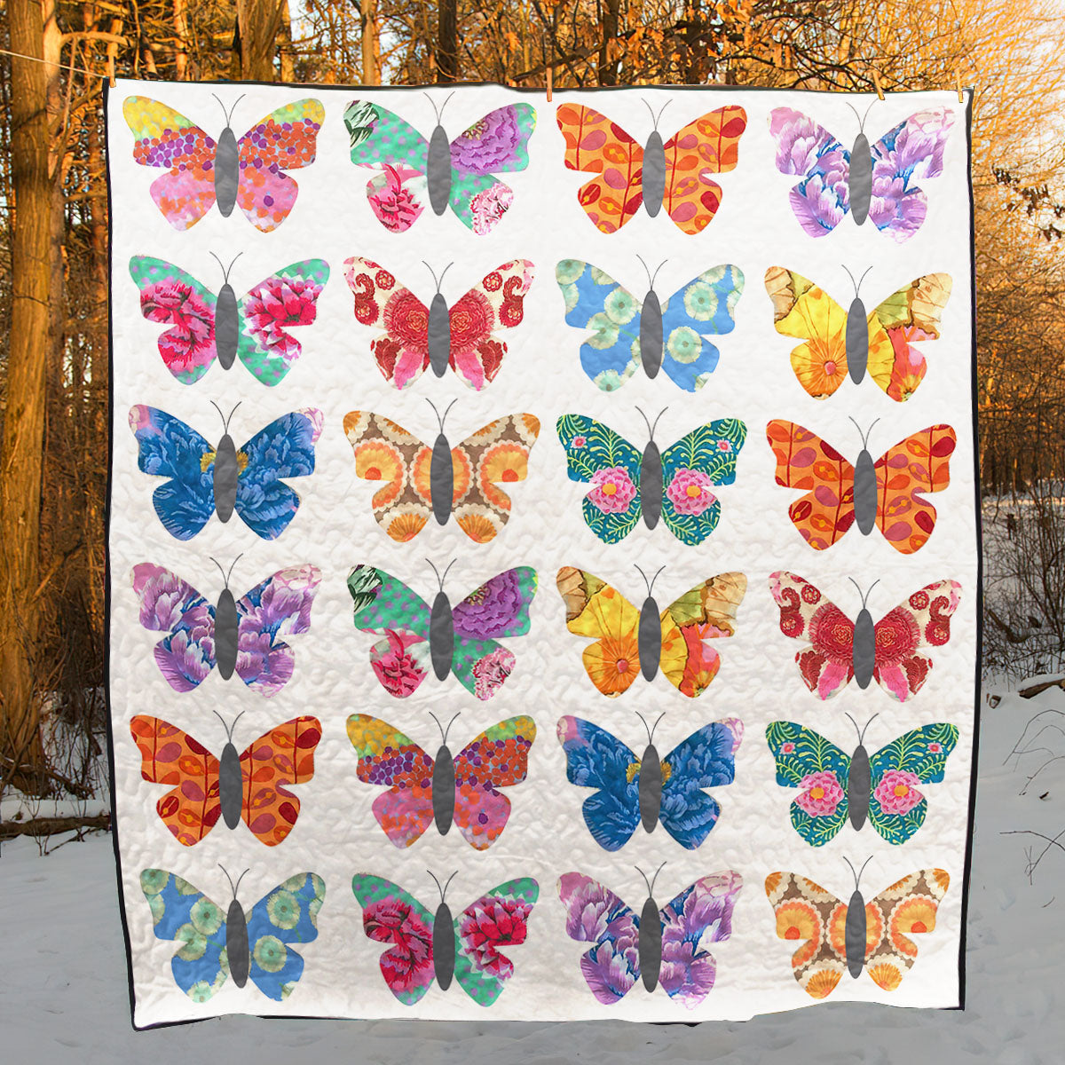 Butterflies CLA1210034Q Art Quilt