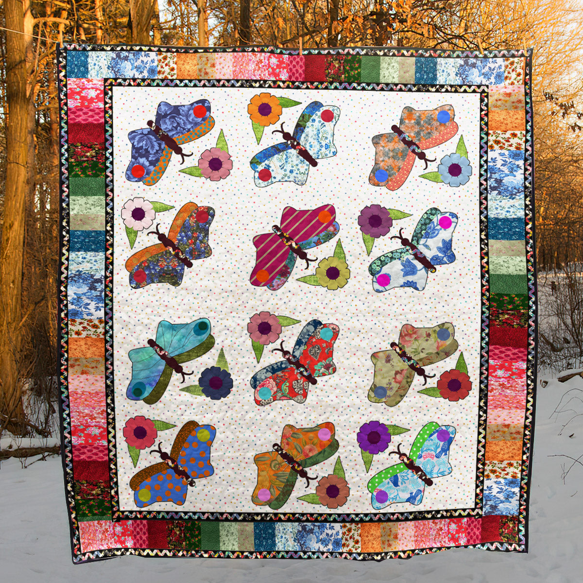 Butterfly CLA0710145Q Quilt Blanket