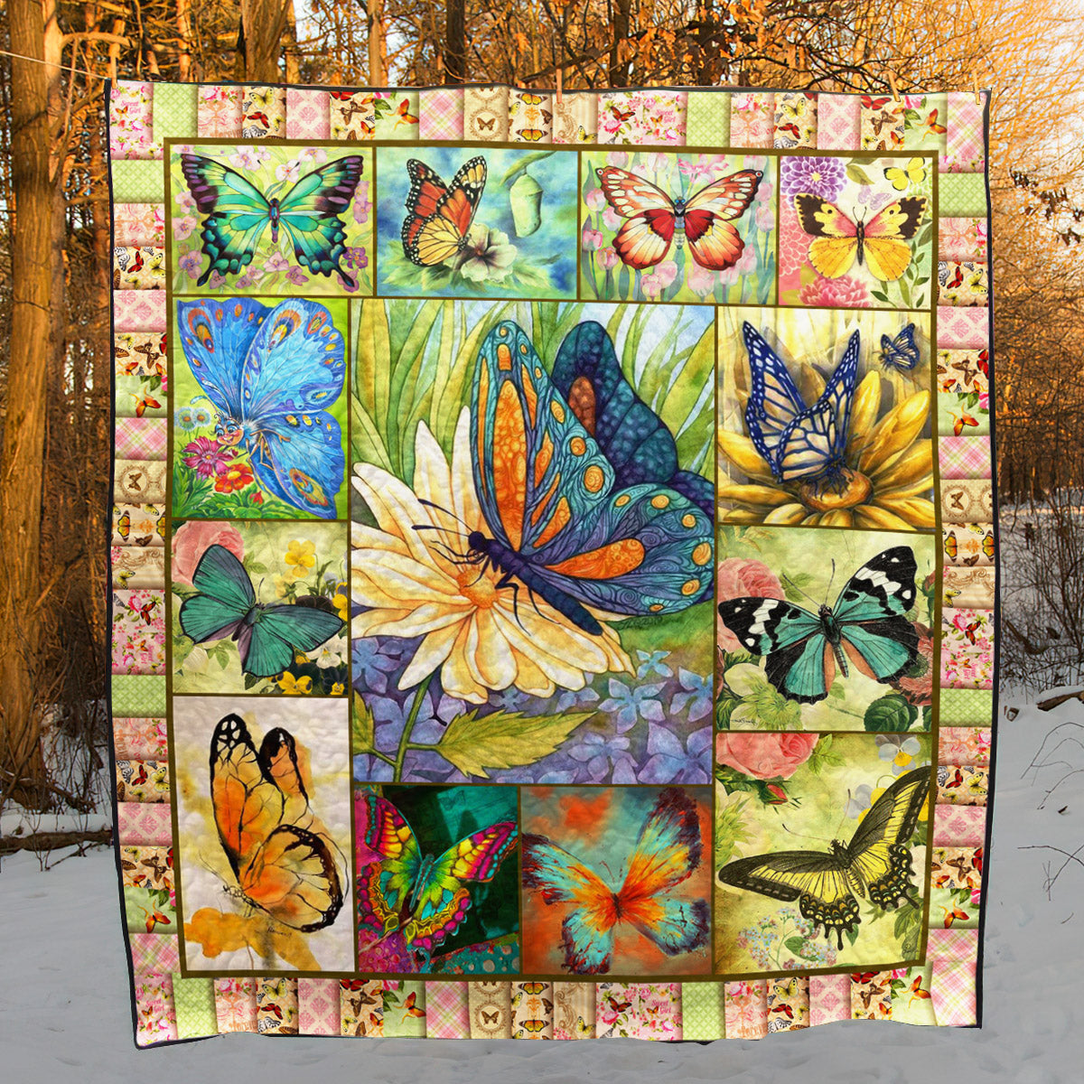 Butterfly D010712 Quilt Blanket