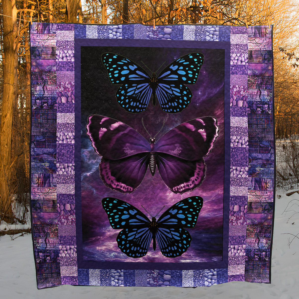 Butterfly Quilt Blanket HN160902M