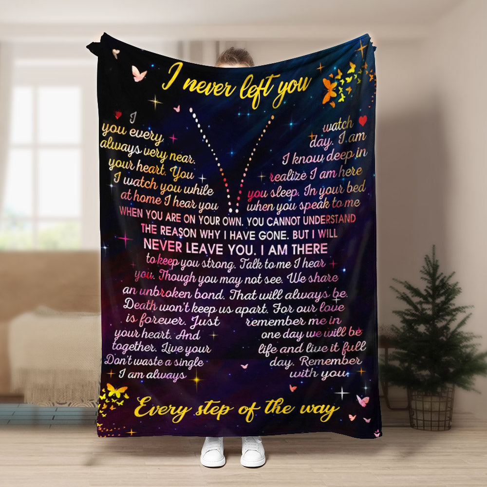 Butterfly I Never Left You CLA1910276F Sherpa Fleece Blanket