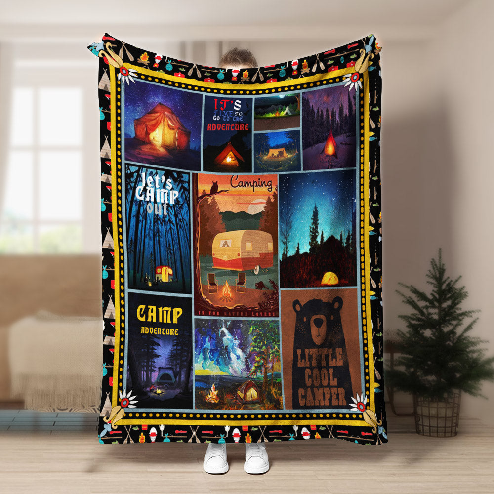 Camping CLA150812f Sherpa Fleece Blanket
