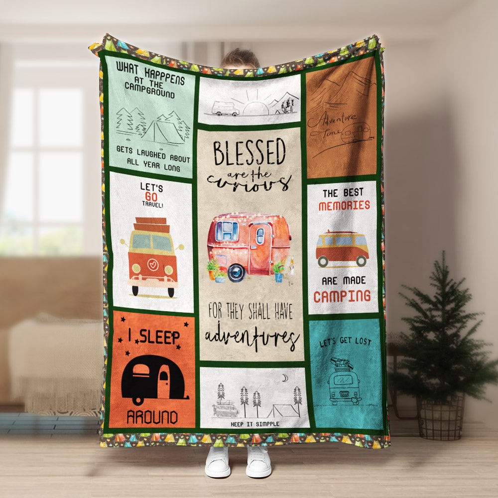 Camping CLA150813f Sherpa Fleece Blanket