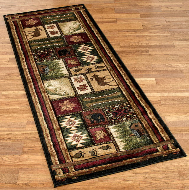 Cabin Lodge Animals CLM051006N Runner Rug