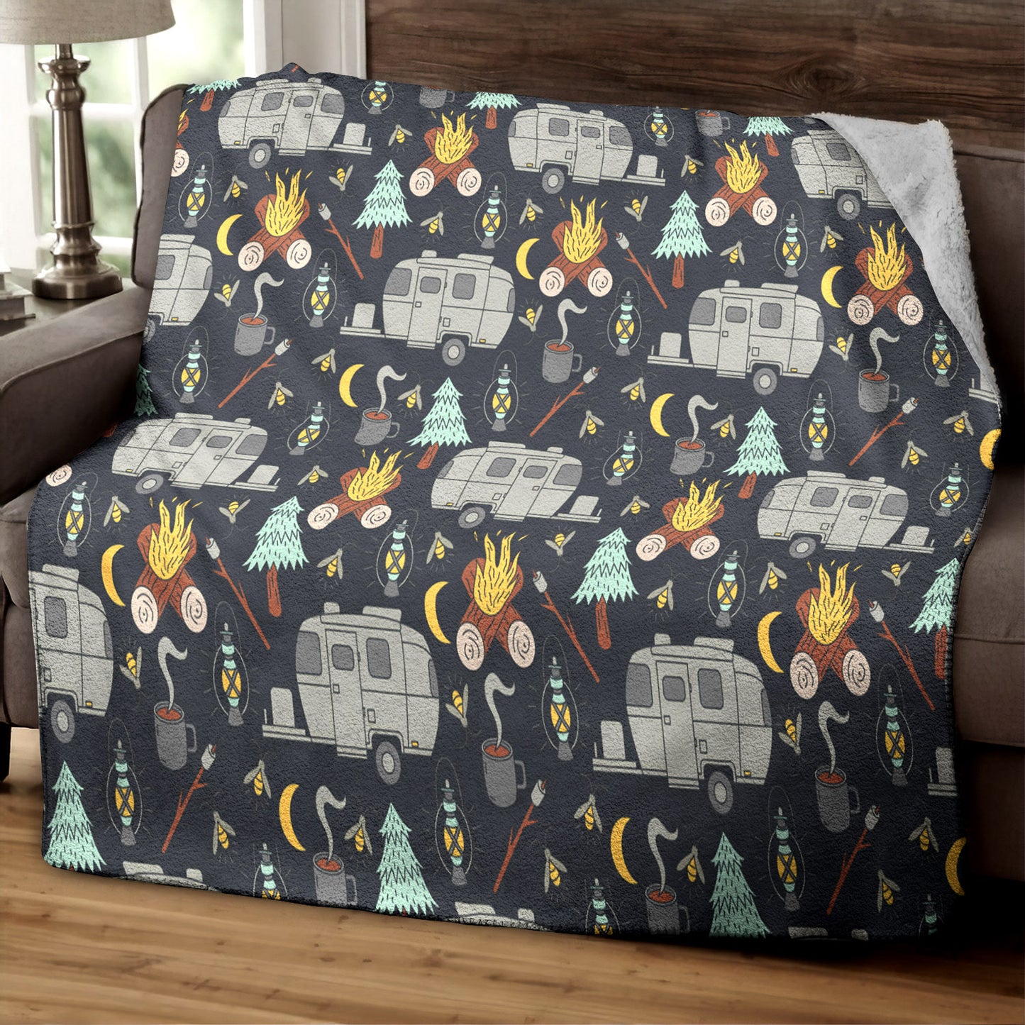 Camping HM040910TT Sherpa Fleece Blanket