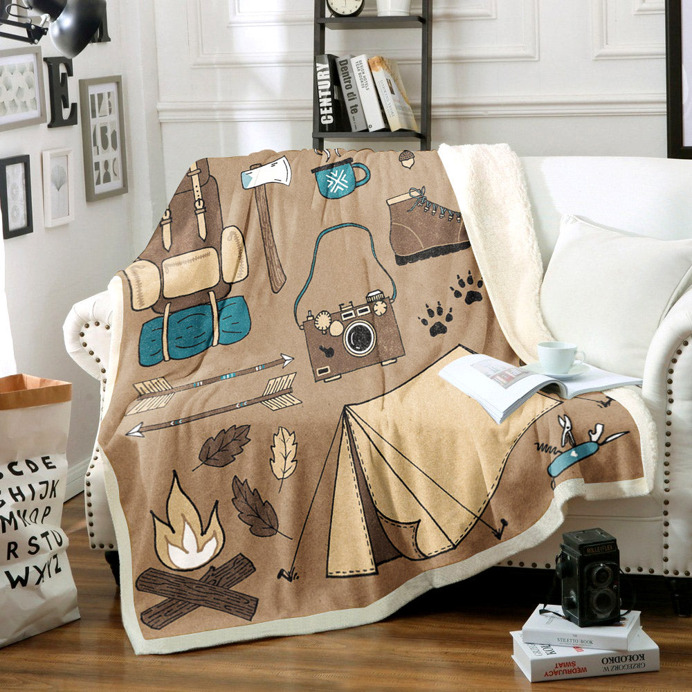 Camping HM1409020TT Sherpa Fleece Blanket