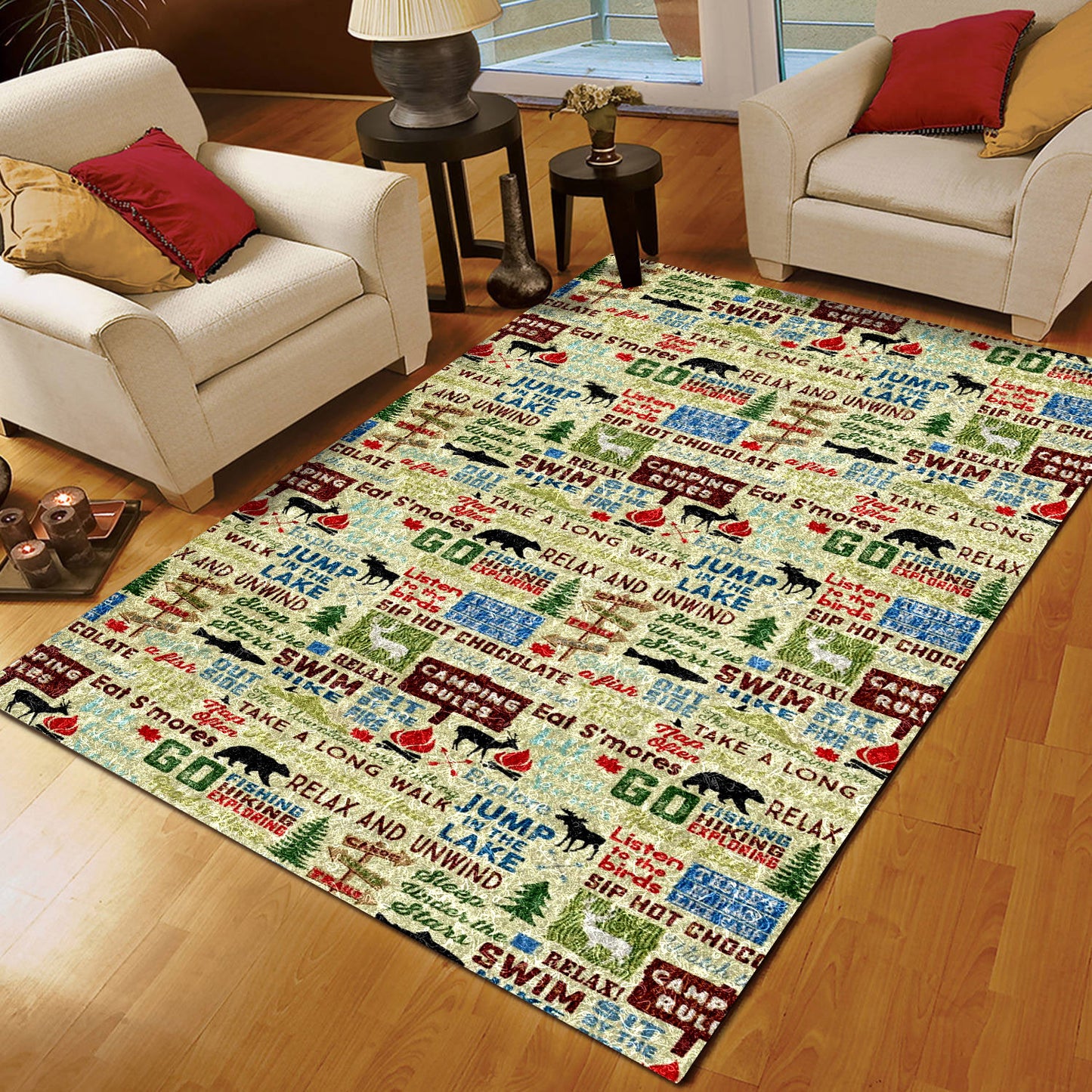 Camping rules CLA15100133R Rug