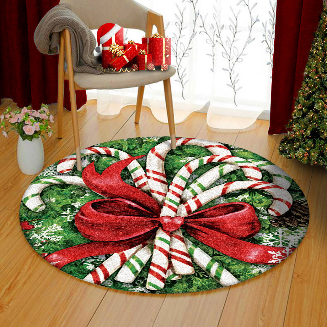 Candy Cane TN0211003TM Round Area Rug