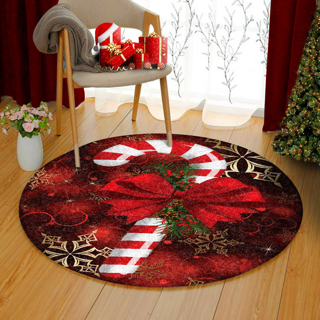 Candy Cane TN0211006TM Round Area Rug